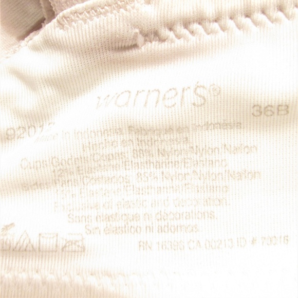 Warner's size 36B white lace trim bra style 92012 - Picture 3 of 8